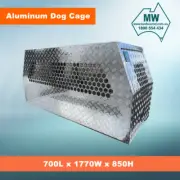MW Toolbox Dual Cab Ute Canopy Toolbox 700mm Aluminium Dog Cage – Checker Plate