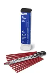 Markal 96132 Trades Marker (1 Holder, 12 Refills), Red