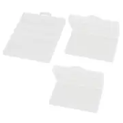 3Pcs Clear Rectangle Storage Box Case Container for 2 x 18650 Batteries
