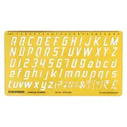 Lettering Template Drafting Tools Alphabet Lettering Stencils English Upper and Lower Case