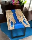 Epoxy Resin Kitchen Slab Console Bar Dining Table Modern Hallway Furniture Decor