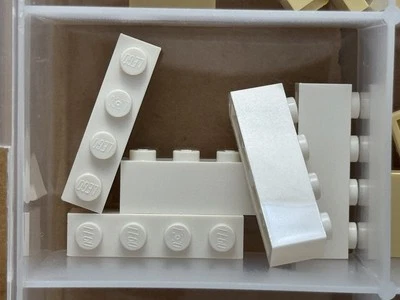 LEGO Parts - White Brick 1 x 4 - No 3010 - QTY 5