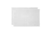 2pc Bambury Ultra soft Angove Bath Mat 50x80cm White Cotton Woven Home Decor