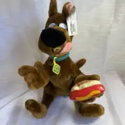 NWT Vintage Scooby Doo Plush with Hot Dog Play By Play Cartoon Network 1998