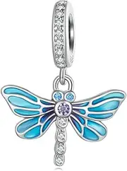 [HAPINARY] Jewelry Charm Bracelet Dragonfly Pendant in Silver for Necklace Accessory