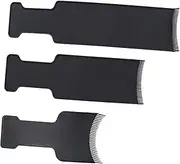 MUSISALY 3Pcs Hair Coloring Tint Comb DIY Hairdressing Brush for Highlighting and Streaking Easy to Clean Hair Foiling