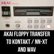 AKAI S3000 S950 S1000. THREE of your floppies transferred to Kontakt and WAV.