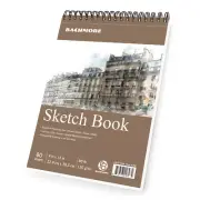 Bachmore Sketchpad 9X12" Inch (88lb /130g), 80 Sheets of Top Spiral Bound