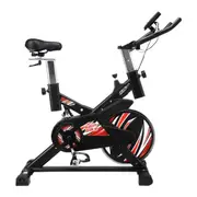 Genki Exercise Bike Stationary Bicycle Spin Gym Trainer Indoor Cycling Pedal Exerciser Home Workout Training Machine Adjustable Resistance LCD Screen