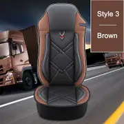 Universal Truck Lorry Bus Seat Cover Cushion For SCANIA Dongfeng IVECO ISUZU Volvo Benz MAN Renault DAF Hino TATRA Peterbilt Brown For Style 3