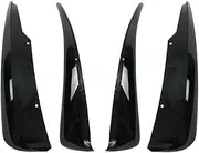 Compatible for Chevrolet Corvette C5 1997-2004 All Models Front Rear Extended Mud Flaps Splash Guards Cars Accessories Glossy Black(Glossy Black)