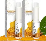 Turmeric Retinol Eye Cream Stick Anti-Aging, Hydrating Under Eye Balm for Dark Circles, Puffiness, and Bags, Moisturizing Eye Stick, Under Eye Bags Balm for Fine Lines and Brightening-5g (2PCS)