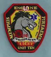 MEMPHIS TENNESSEE ENGINE COMPANY 40 FIRE PATCH