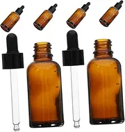 Essential Oil Dropper Bottles 6 Pack of Small Glass Bottles Measuring Scale for Safe Precise Dispensing