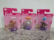 Barbie Pet Acessories 3-Pack: Puppy, Kitty & Bunny *New* Free Shipping