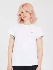 VOLCOM - Womens Stone Blanks T-Shirt - White - Casual Short Sleeve Tee