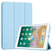 For Apple iPad 5th Gen /6th Gen 9.7″ 2017 2018 Folio Leather Smart Magnetic Flip Stand Case Cover (Sky Blue)