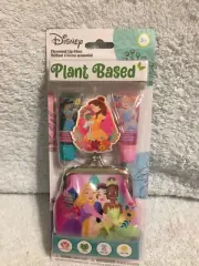 Disney Princesses Easter Plant Based Lip Gloss, Sticker & Pouch / Coin Purse New