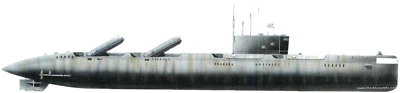 1/350 Iron Shipwright 4298 -Russian Project 675MK NATO code: ECHO II Submarine