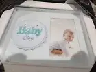 Burnes Of Boston White And Blue Photo Frame “ Sweet Baby Boy “ - Holds 4 X 6
