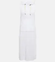 [Brunello Cucinelli] Brunello Cucinelli Hooded midi dress AU 14 white