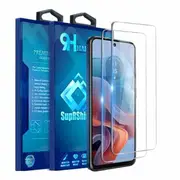 [2 Pack] For Motorola Moto G34 5G SupRShield Tempered Glass LCD Screen Protector Film Guard (Clear)