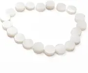 OFFIGAM 10 PCS Guitar Fretboard Inlays White Seashell Markers for Guitar Ukulele Bass Mandolin Easy to Install Durable Fret Inlays for Unique Decoration