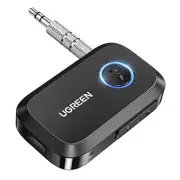 5.4 Aux Bluetooth Adapter, Noise Cancelling 3.5mm AUX Bluetooth Car Black