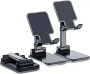 Telephone Stands 1pc Desk Mobile Phone Holder Stand Adjustable Desktop Tablet Holder Table Cell Phone Stand(Black)