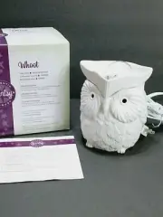 Scentsy WHOOT Owl Wax Warmer / NEW in box / 6" tall / Corded Plug In