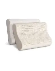 [Giselle Bedding] Natural Latex Pillow 2-Zone Twin Pack in Cream