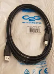 C2G #28103 9.8ft (3m) USB 2.0 A/B Cable - Black