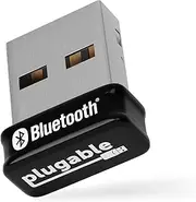 Plugable USB Bluetooth Adapter for PC, Bluetooth 5.0 Dongle Compatible with Windows, Add 7 Devices: Headphones, Speakers, Keyboard, Mouse, Printer and More