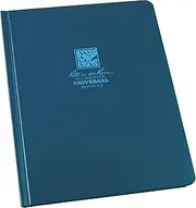 Rite in the Rain Weatherproof Hard Cover Notebook, 6.75" x 8.75", Blue Cover, Universal Pattern (No. 270F-LG)
