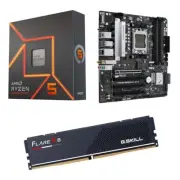 AMD Ryzen 5 7600X, ASUS B650M-A Prime AX II, G.Skill 16GB DDR5 6000, Computer Bu