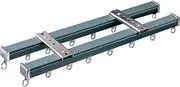 Aluminum Curtain Track Kit, Ceiling Curtain Track, Heavy-Duty Curtain Rails, Room Divider Curtain Rod, Curtain Tracks and Fittings, for Living Room Bedroom (Color : A-Wall, Size :
