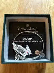 Alex and Ani BUDDHA Bangle ~ Humility | Devotion | Meditation (silver) NWT NIB
