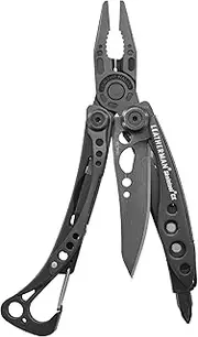 [LEATHERMAN] Skeletool CX 7-in-1 Multitool - Stainless Steel EDC with Pliers, Knife, and Bit Driver 4" - Onyx - Lightweight EDC for Outdoor Adventures & DIY Projects