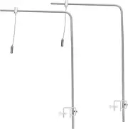 VILLFUL Aluminum Alloy Fish Tank Rack Sturdy Bracket for Aquarium Lamps Vibrant Aquarium Lighting Holder Fish Tank Equipment Adjustable Metal Rack