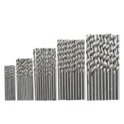 50Pcs 1/1.5/2/2.5/3mm High Speed Steel for Titanium Plated Twist Drill Bit Set T