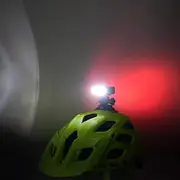 WASAGA Bike Helmet Light, 200 Lumen LED Bicycle Helmet Light 3 Modes USB Rechargeable Waterproof Bike Front Headlight and 5 Modes Bike Taillight Perfect for Riding or Outdoor Activities