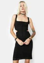 [AFRM] Noir Alida Cutout Bodycon Dress