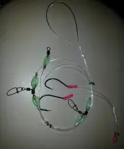 1 X ULTIMATE BEST RIGS 2 SWAPABLE DROPPERS 100LB LINE HOOKS 6/0 BEAK 7/0 CIRCLE