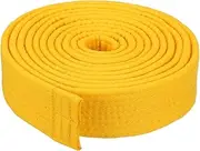 [uxcell] Taekwondo Colored Ranking Belt 1.6" x9.8Ft 3 m, Polyester Martial Arts Judo Karate Belt for Coach Teaching Practice, Yellow