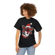 Demogorgon Santa | Unisex | Heavy Cotton | T-Shirt | Stranger Things | Monster