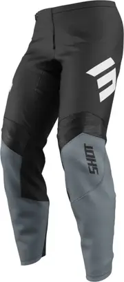 Shot Draw Instinct Motocross Pants, black-grey, Size 28 for Men Black Grey