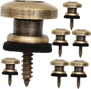 TOGEVAL Guitar Strap Lock Pin Set 6pcs Metal End Pin Locks for Guitar Strap Buckle