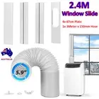 Portable Air Conditioner 2.4M Window Slide Kit Plate Parts & Exhaust Hose Duct
