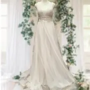 Ever Pretty Wedding Dress Size S Ivory Lined Short-Train TRAVELERS COLLECTION