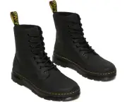 Dr. Martens Z59117 Black Leather Combs Casual Combat Boots Size M-7 W-8